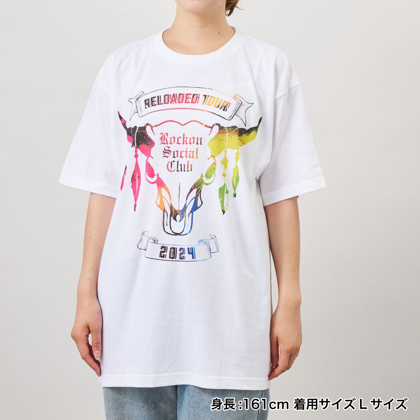 レインボーツアーTシャツ(ホワイト)