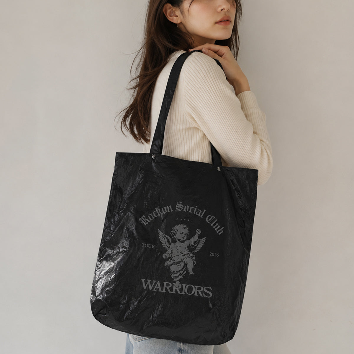 WARRIORS メタリックトートバッグ