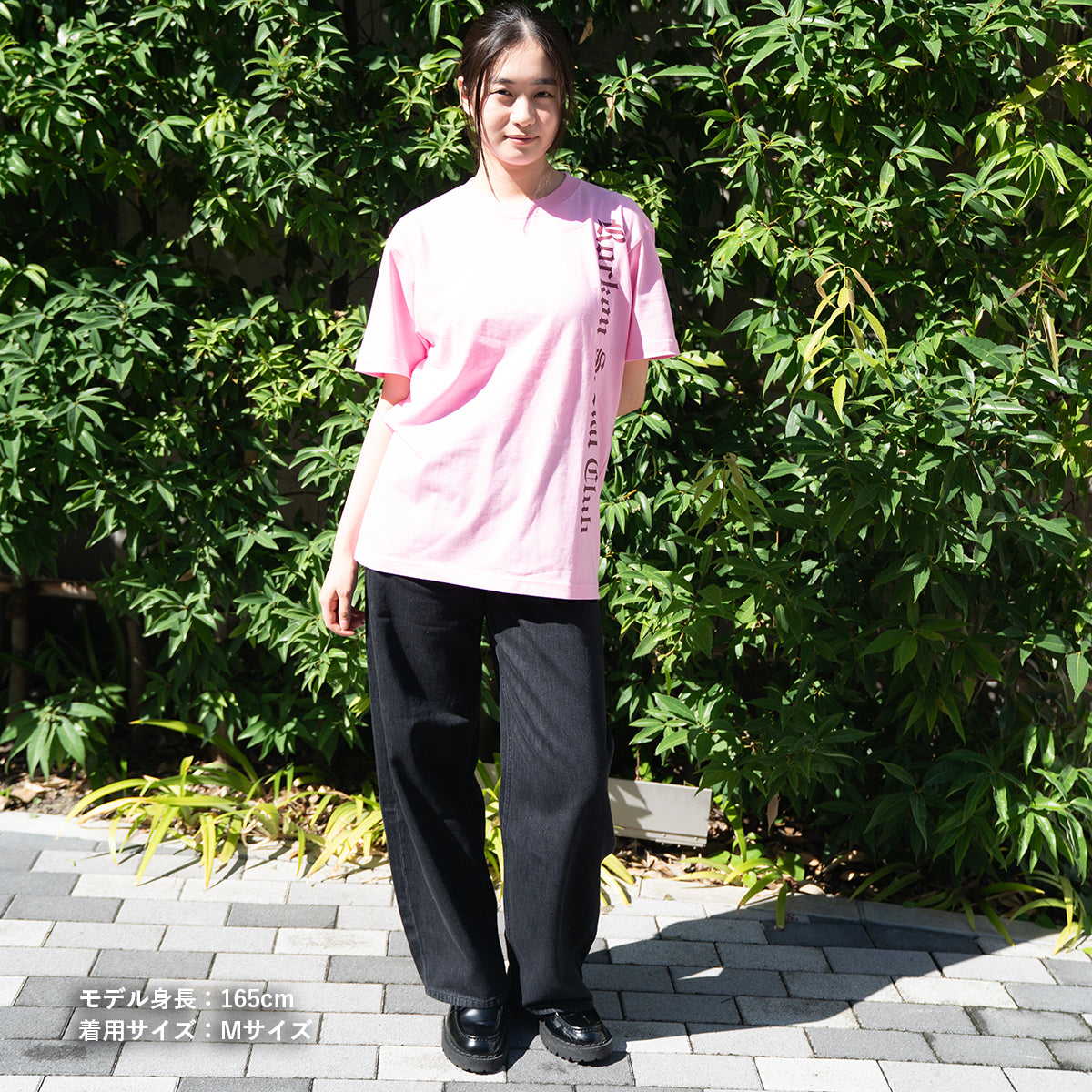 FOREVER CALLING LOGO手書き風Tシャツ（ピンク）