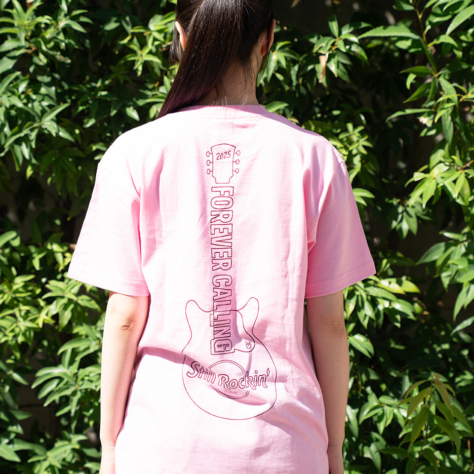 FOREVER CALLING LOGO手書き風Tシャツ（バーガンディ）