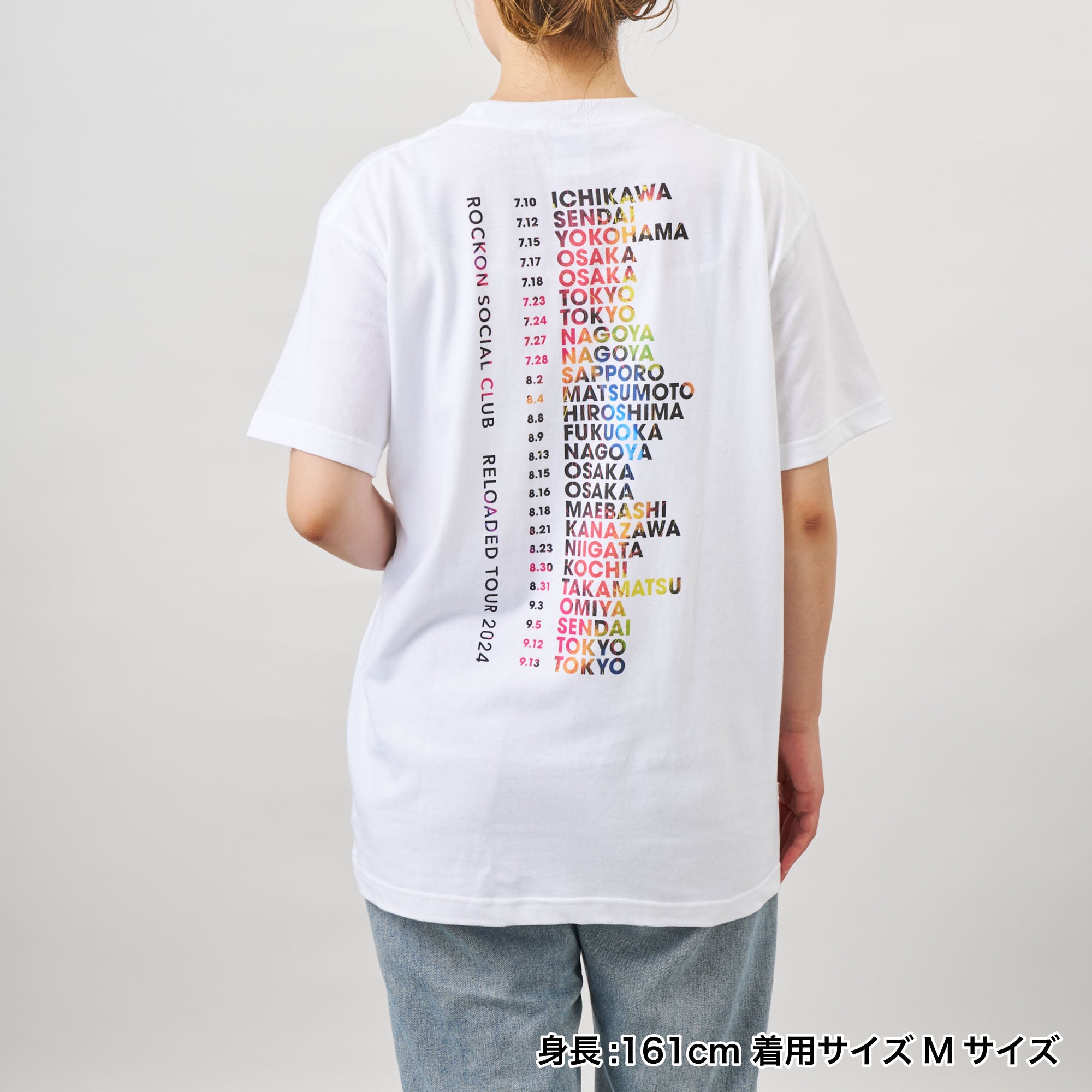 レインボーツアーTシャツ（ホワイト） – Rockon Social Club | NARITA