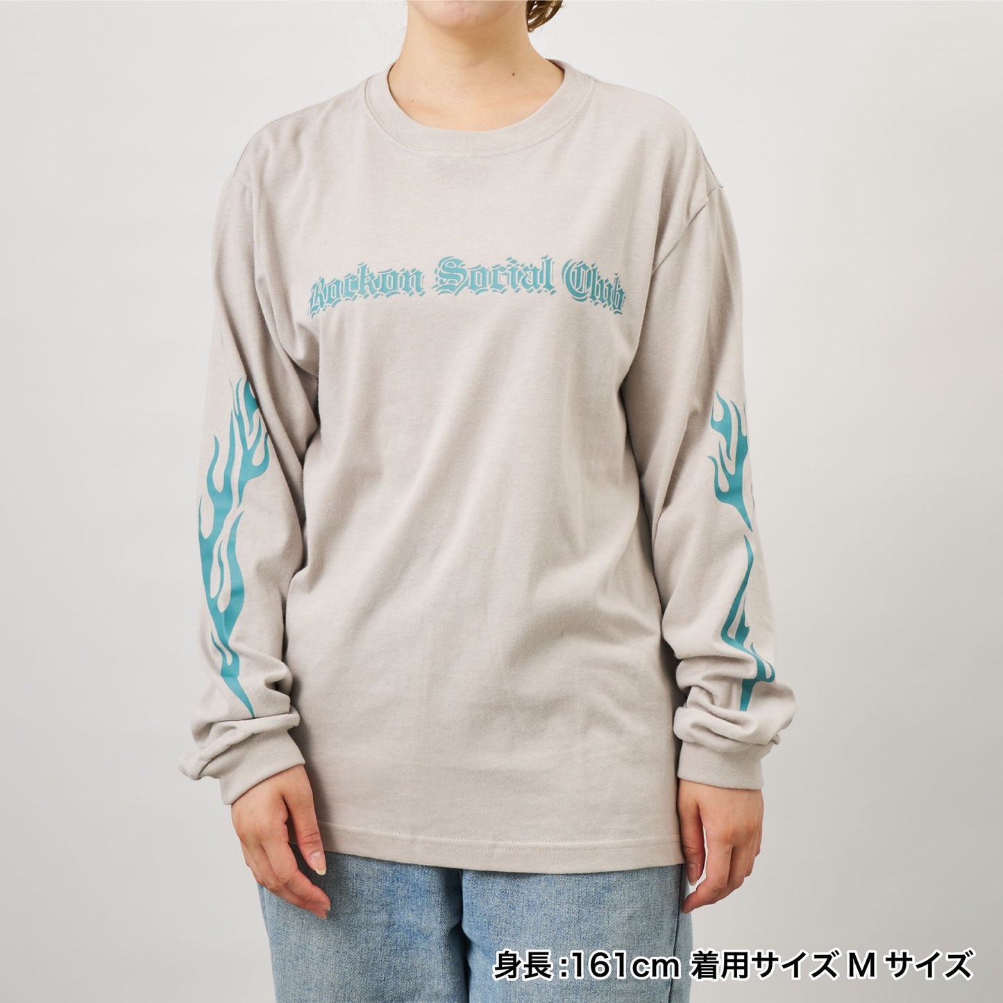 ファイヤーロングスリーブT(グレー)