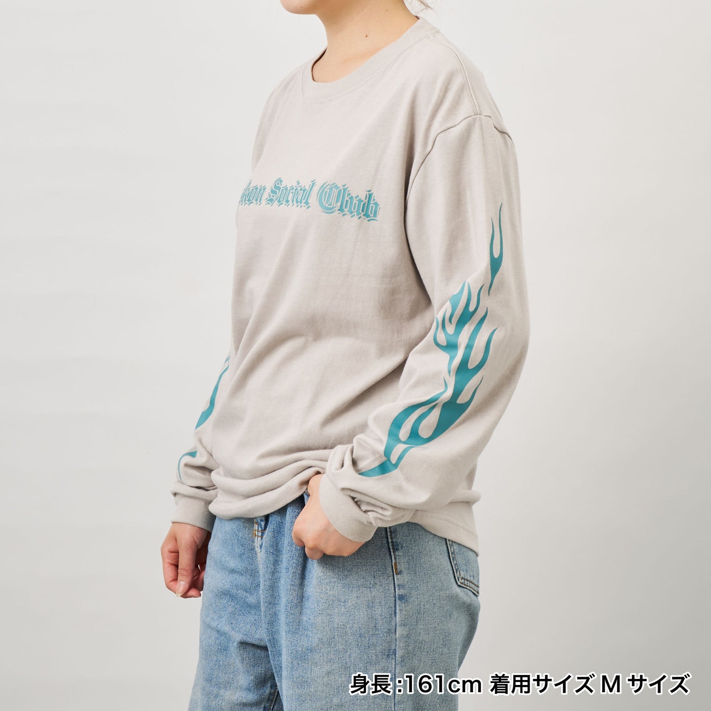 ファイヤーロングスリーブT(グレー)