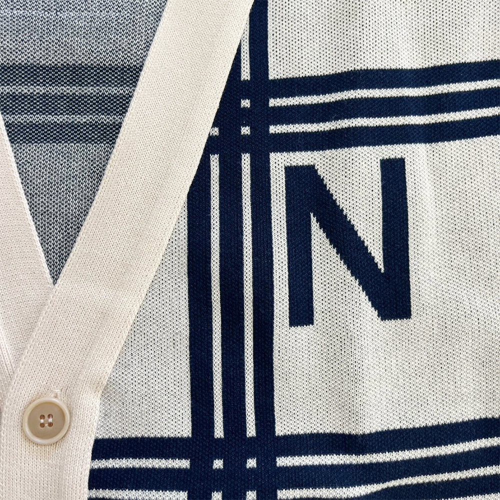 NARITA THOMAS SIMPSON チェック柄カーディガン