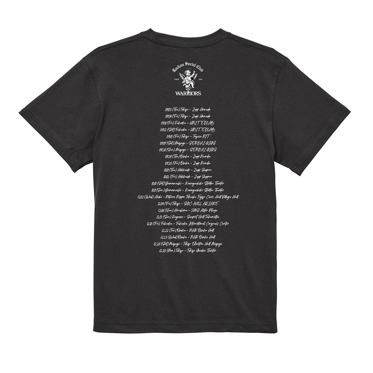 WARRIORS Tシャツ（スモーキーブラック）