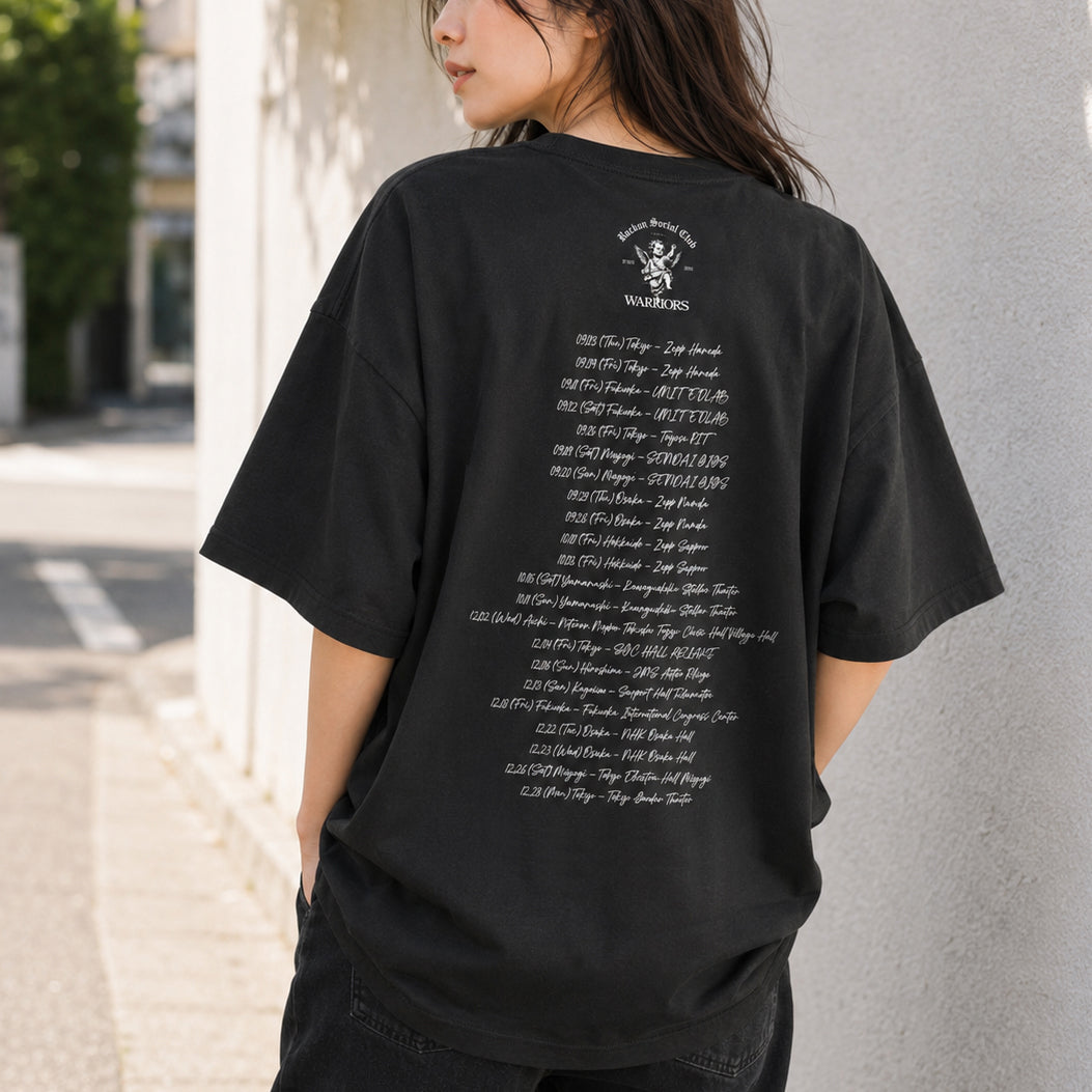 WARRIORS Tシャツ（スモーキーブラック）